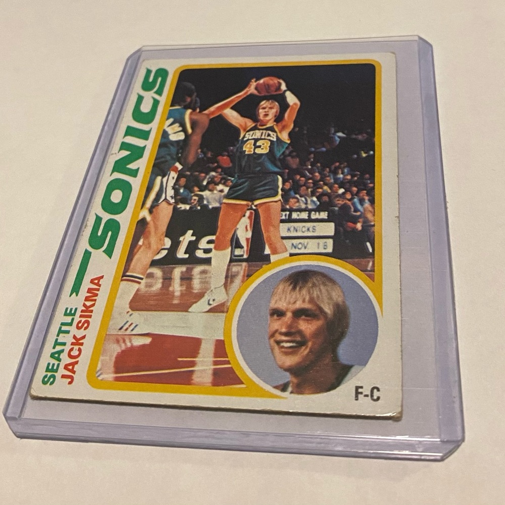 Jack Sikma RC Rookie 1978 Topps Basketball Card Vintage